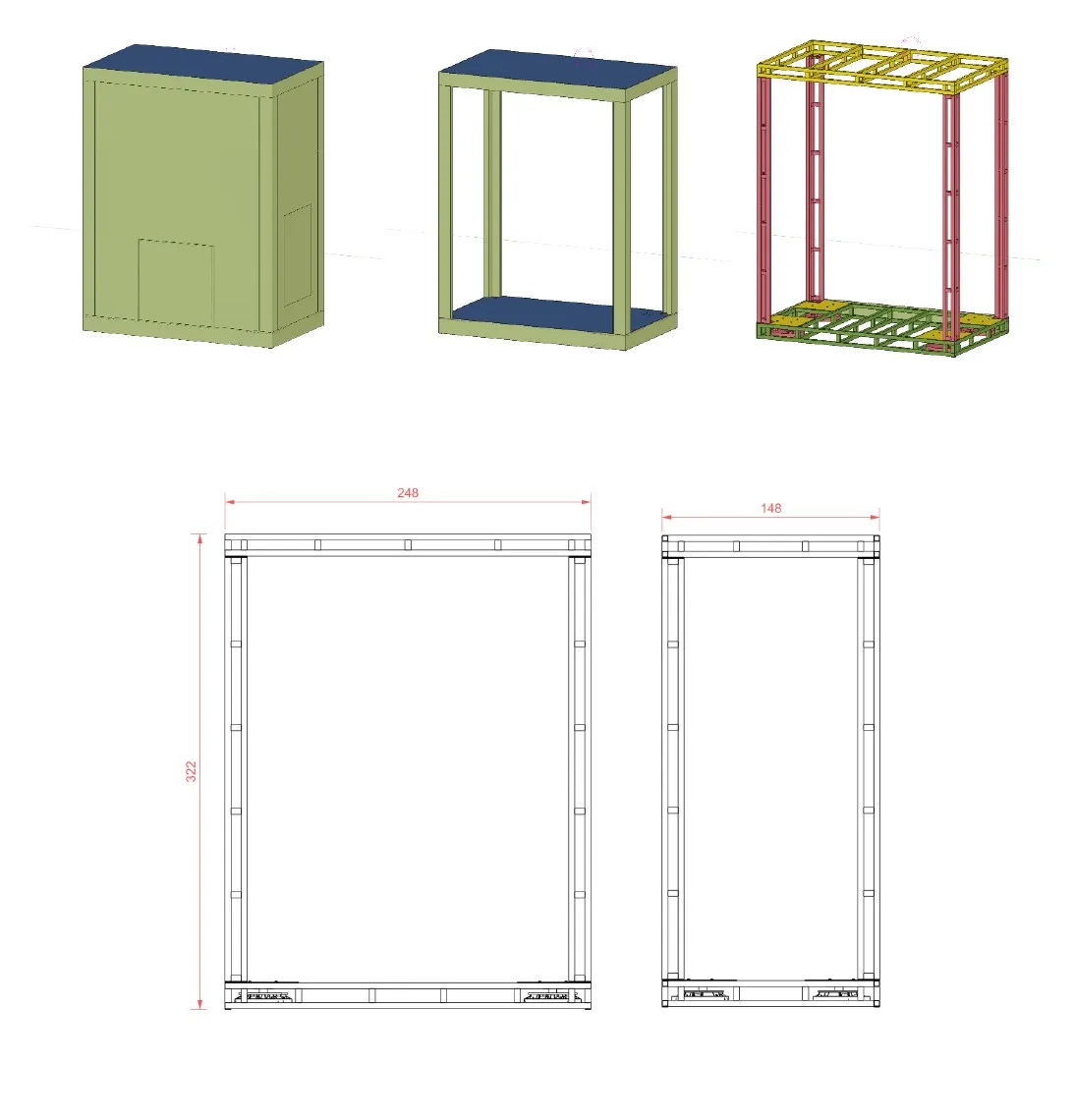 3D modelling of set elements, The Rise / Monte Cristo, Entrepool, Paris 2026.