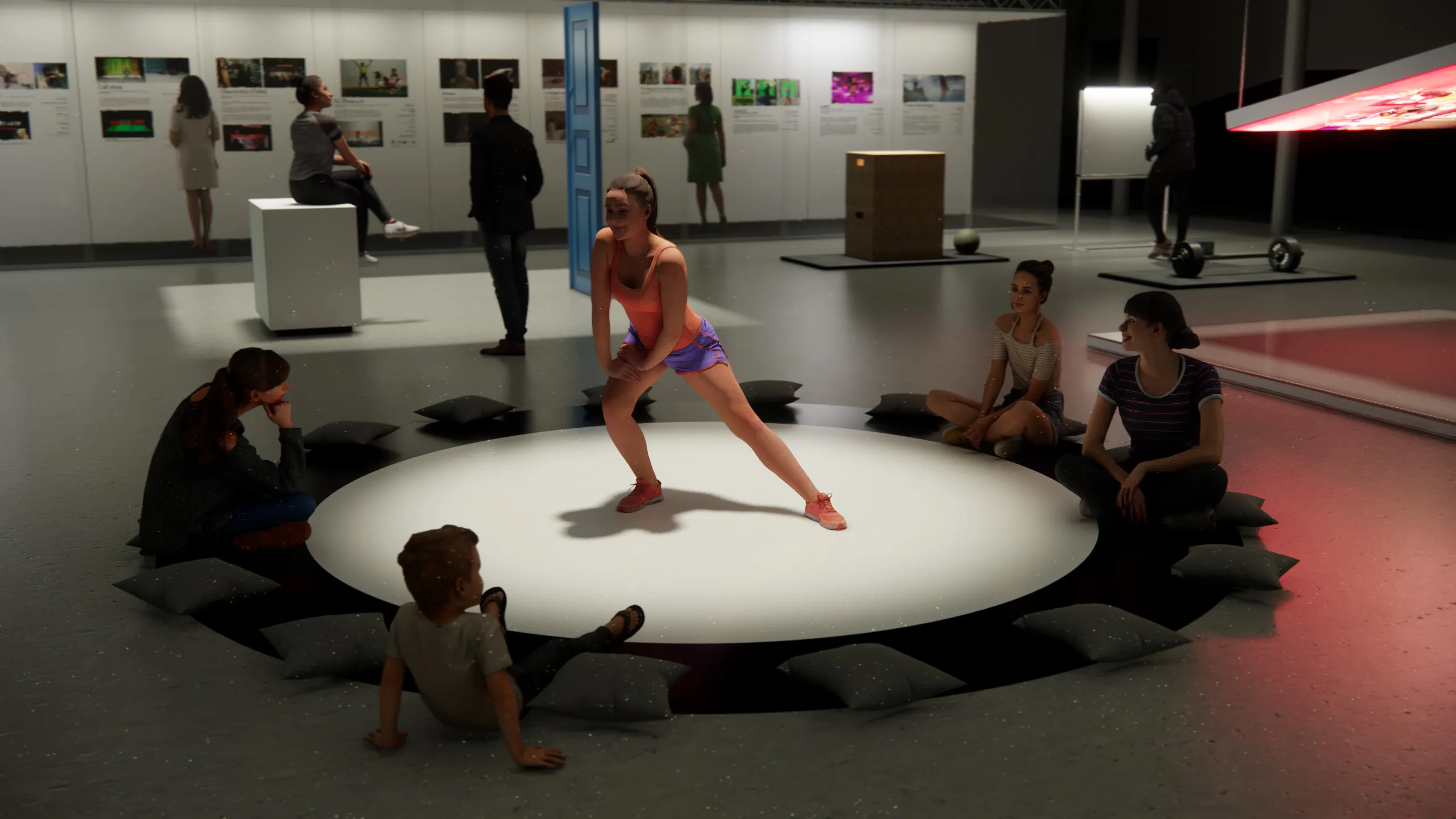 Scenographic rendering for 19 × BXL, T.R.A.N.S.I.T.S.C.A.P.E.