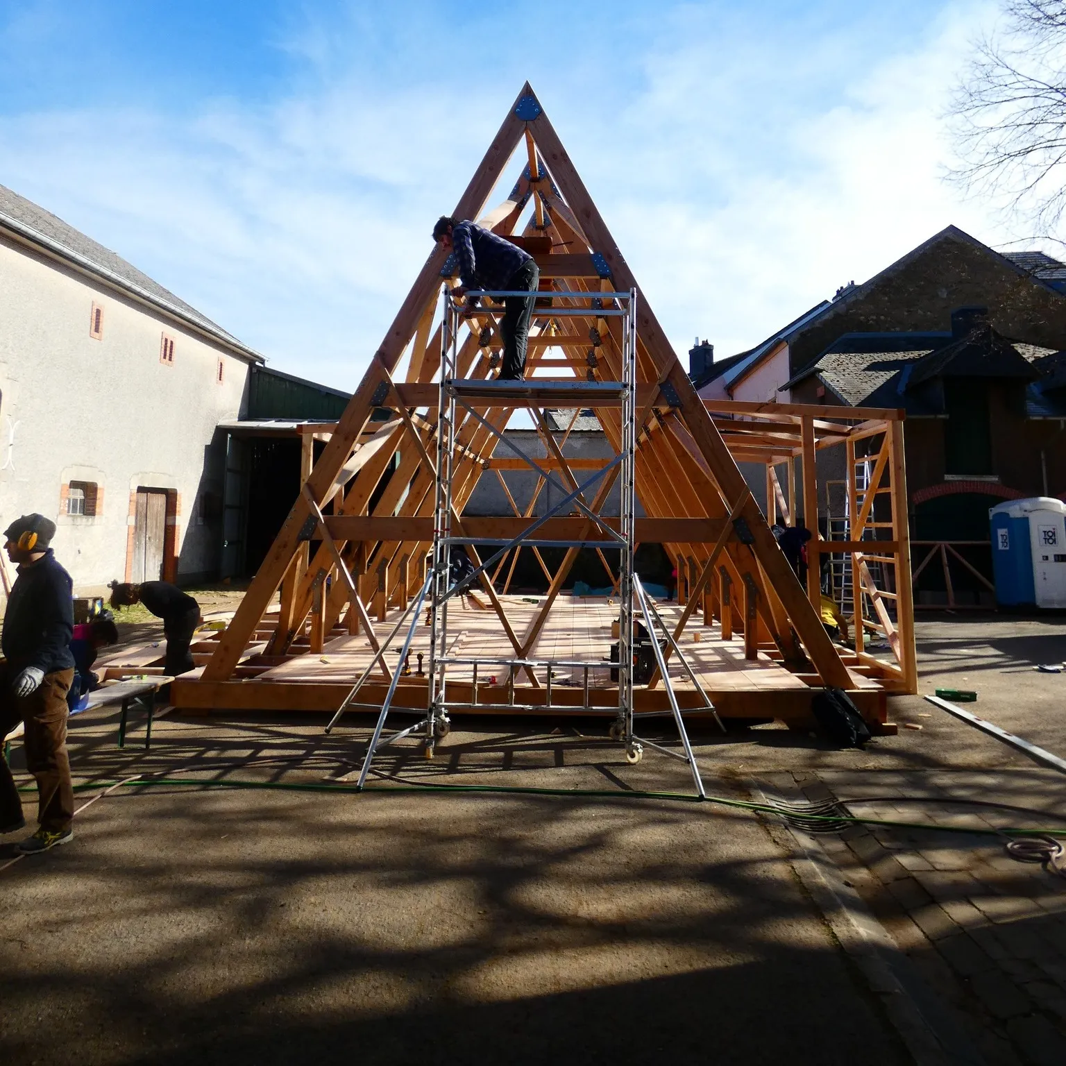 Esch2022 pavilion, structural detail.