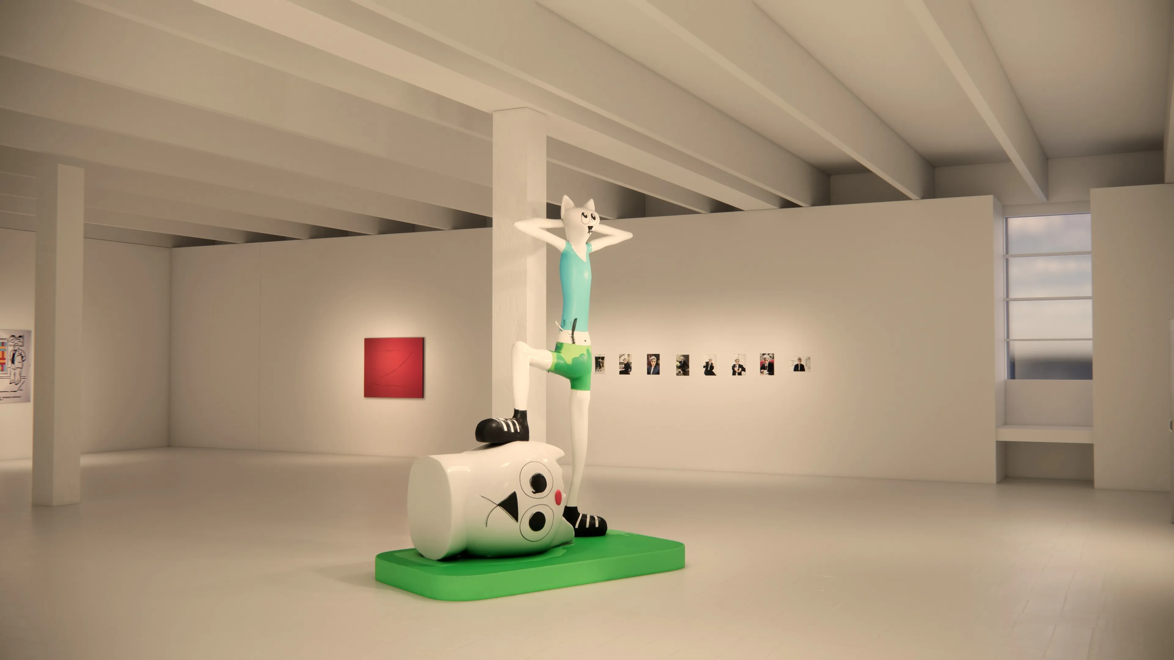 Scenographic rendering, Éclats du Rire !, Tripostal de Lille.