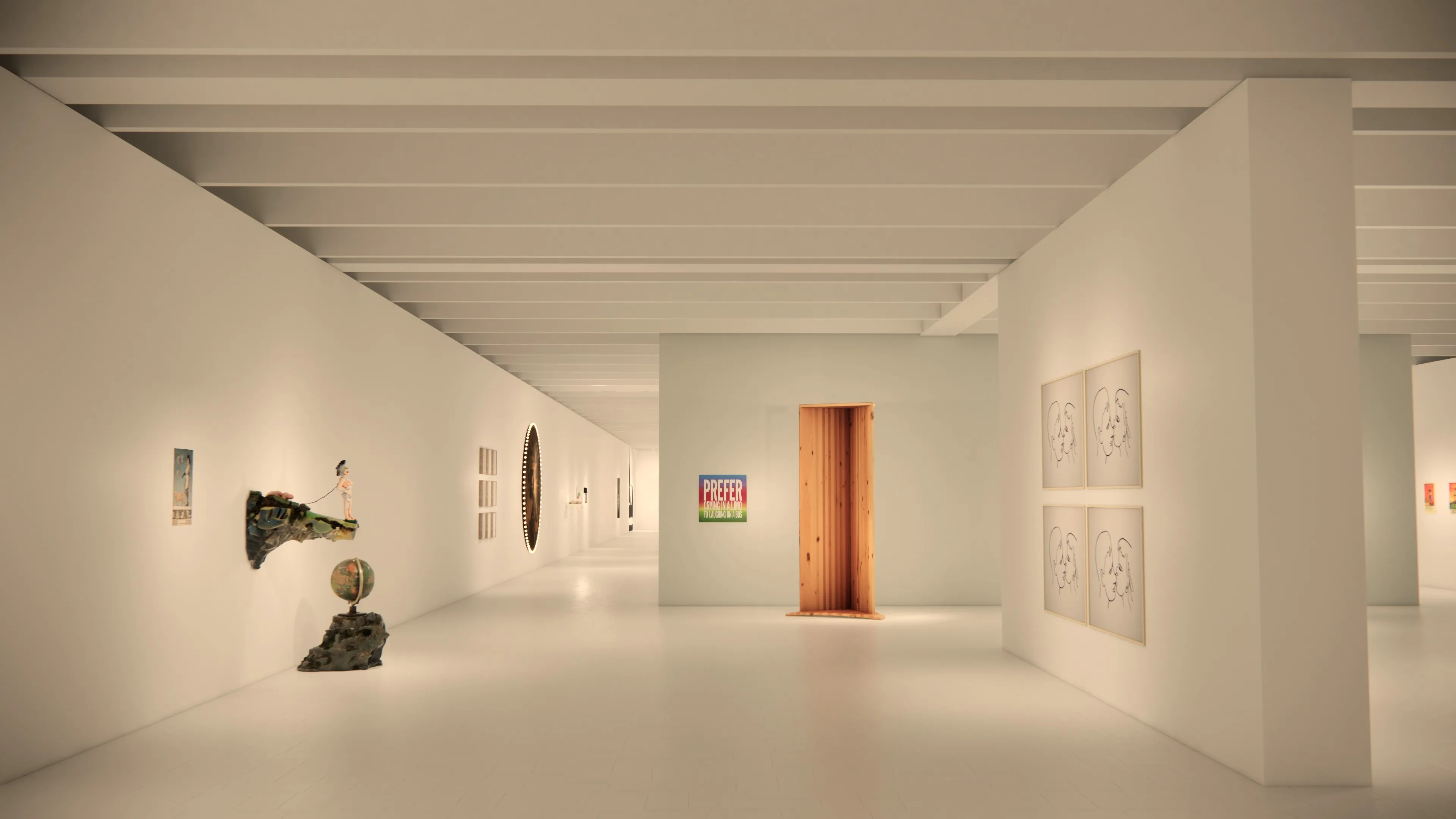Scenographic rendering, Éclats du Rire !, Tripostal de Lille.