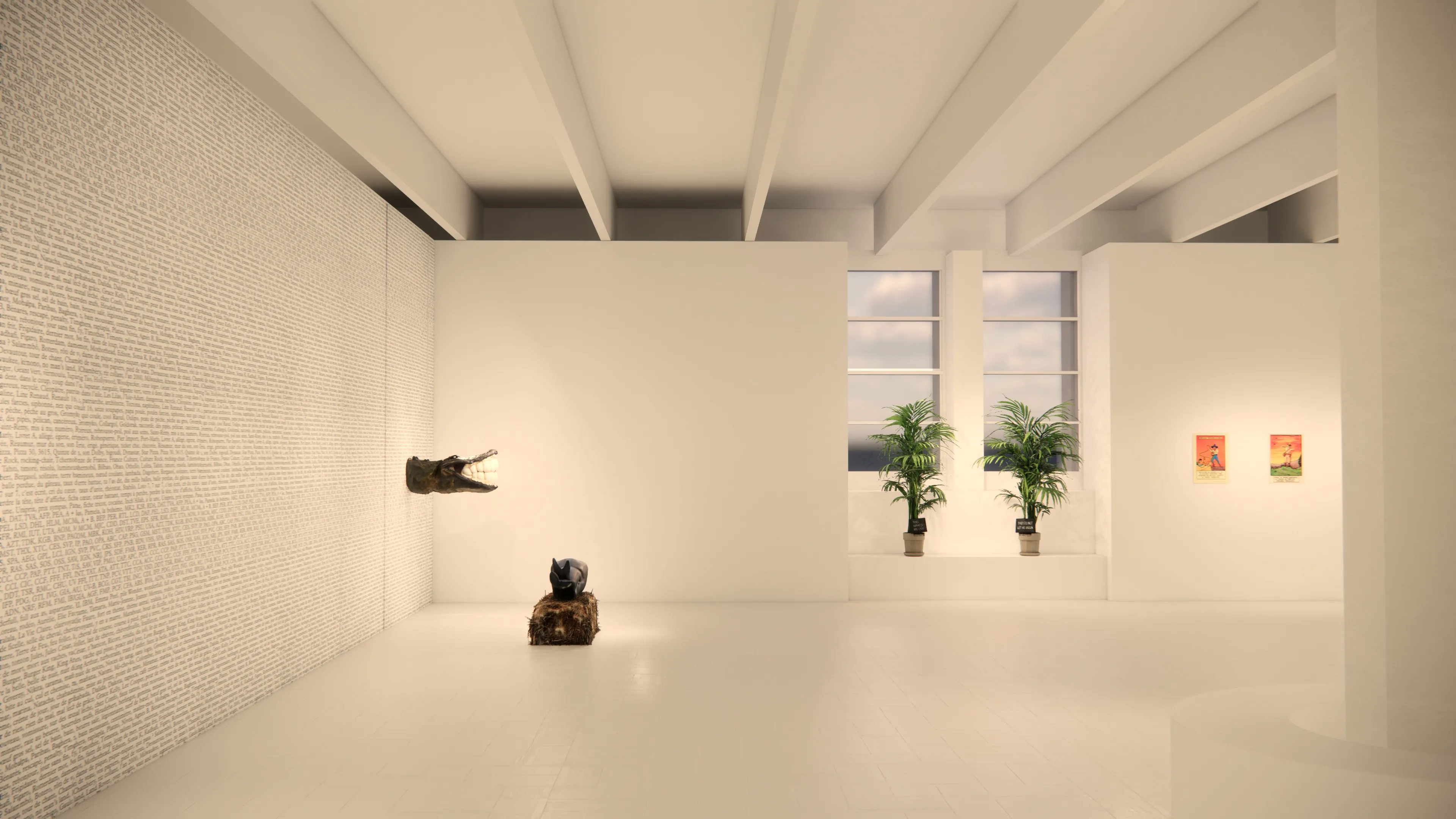 Scenographic rendering, Éclats du Rire !, Tripostal de Lille.