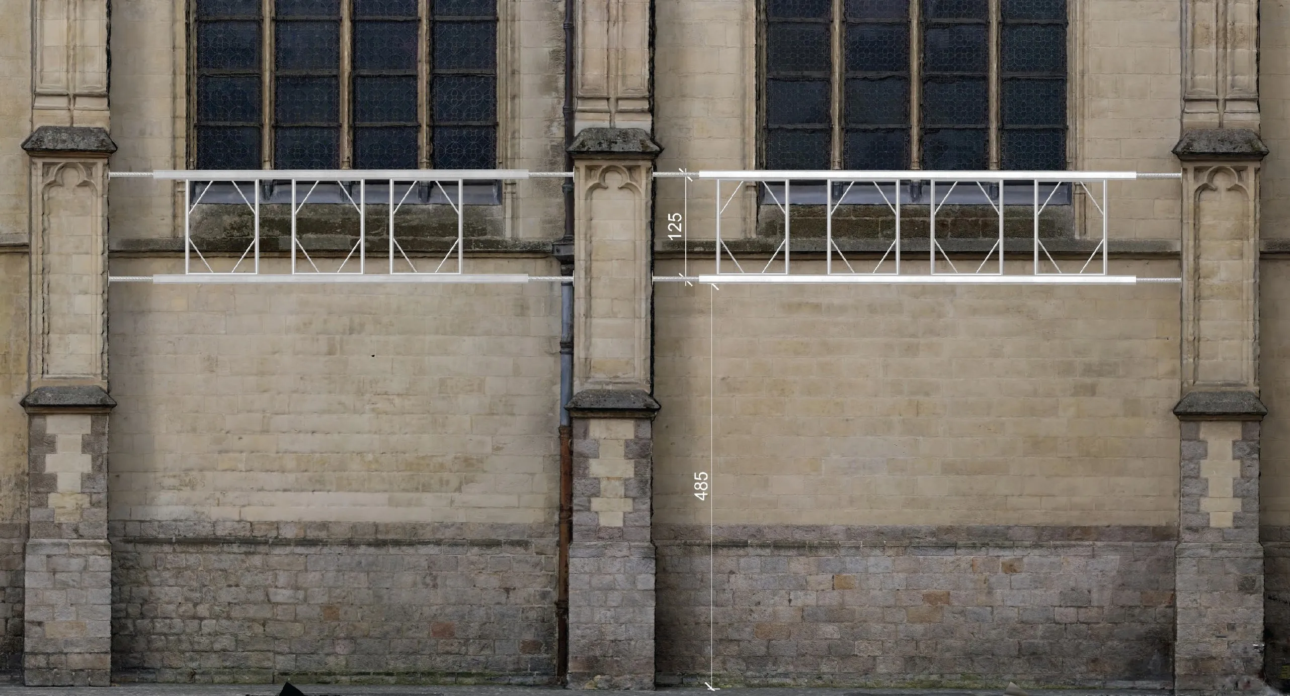 “Fiesta by Marinella Senatore, Saint-Maurice church, Lille, lille3000 2025.”