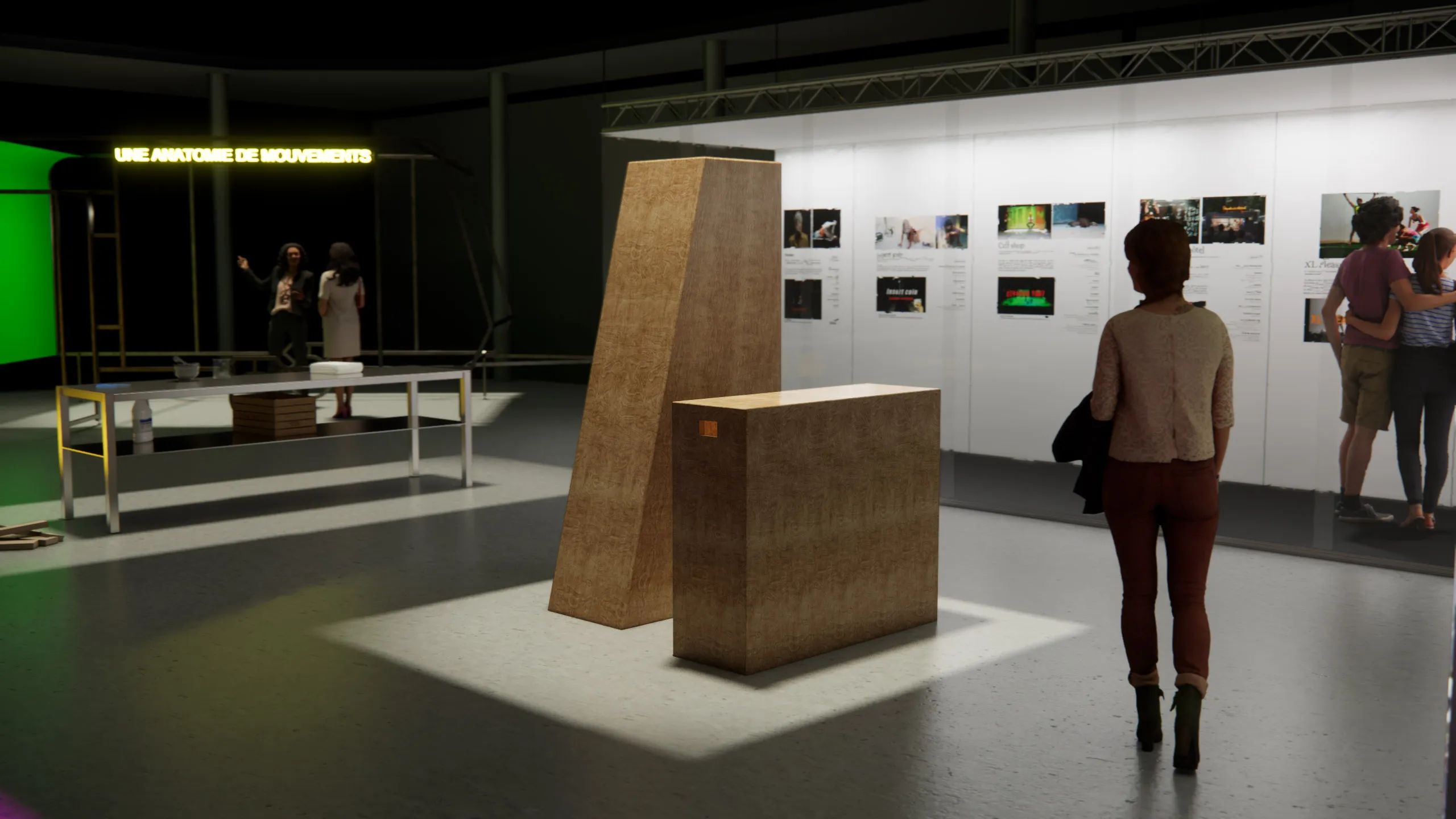 Scenographic rendering for 19 × BXL, T.R.A.N.S.I.T.S.C.A.P.E.
