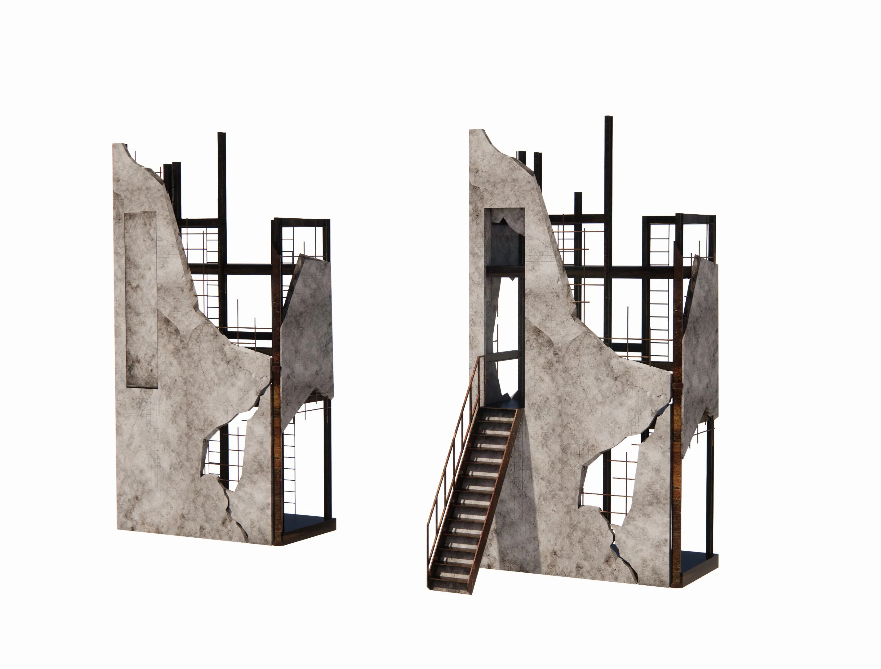 Built set elements for The Rise / Monte Cristo, Entrepool, Paris 2026.