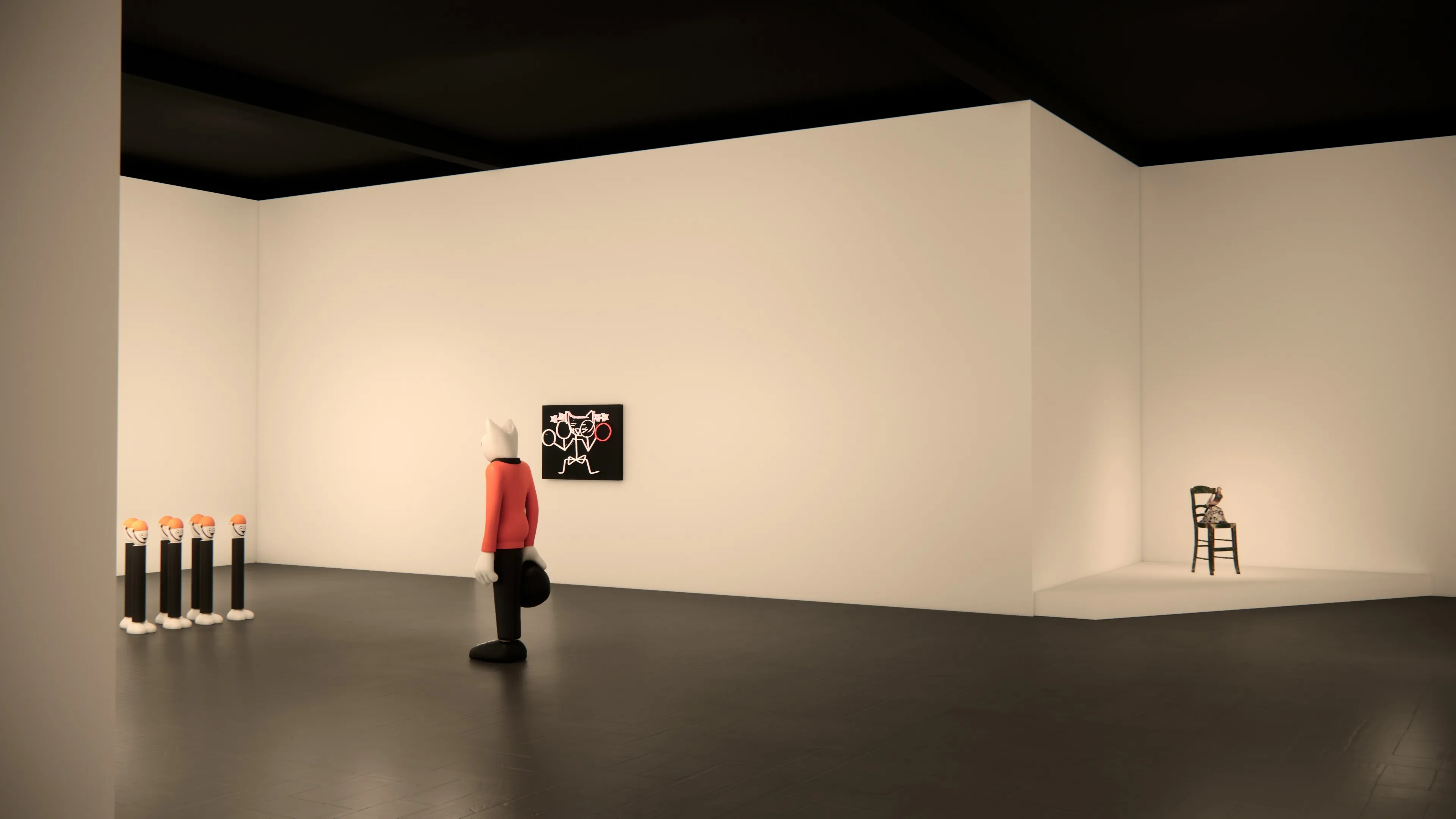 Scenographic rendering, Éclats du Rire !, Tripostal de Lille.